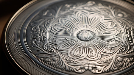 patterns silver gradient medallionの素材