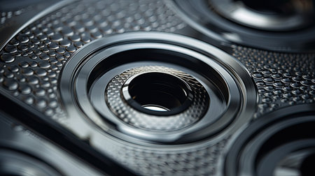 macro gray metal backgroundの素材