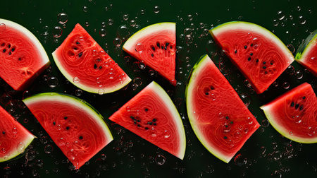 juicy fresh watermelon backgroundの素材
