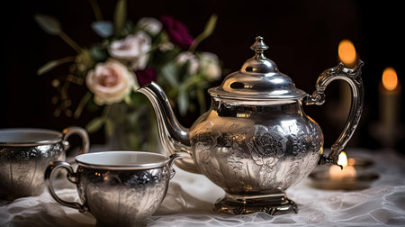 timeless vintage silverの素材