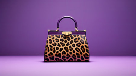 handbag purple leoの素材