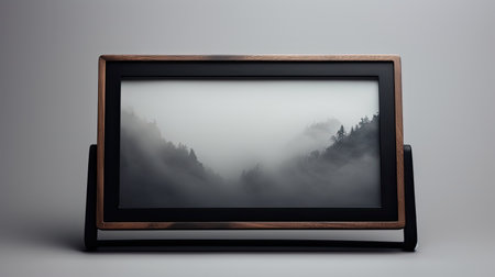 matte dark picture frameの素材