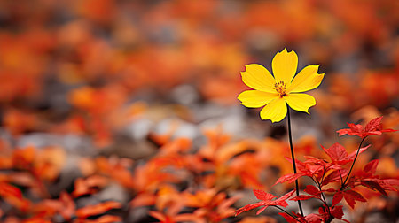 bloom yellow wildflowerの素材