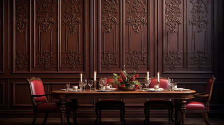 luxurious blurred interior wall panelingの素材