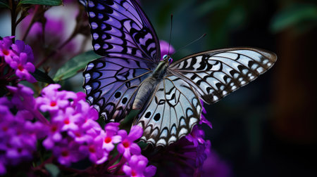 wings gray and purpleの素材