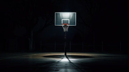 night basketball darkの素材