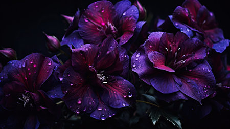lavender dark purple flowersの素材