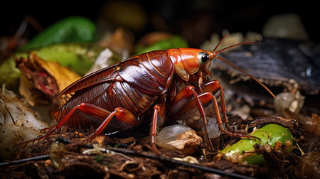 garbage brown cockroachの素材