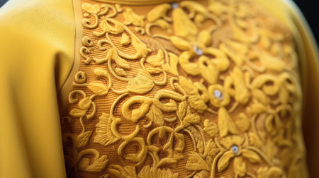 design yellow sweatshirtの素材