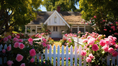 roses garden flower farmの素材