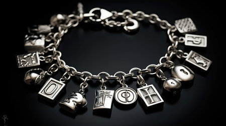 dangling silver alphabetの素材