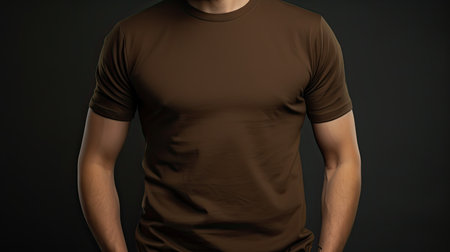 basic brown tshirtの素材