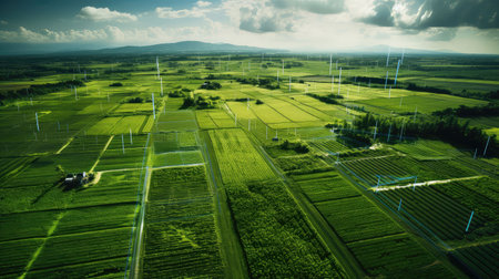 crops agriculture mappingの素材