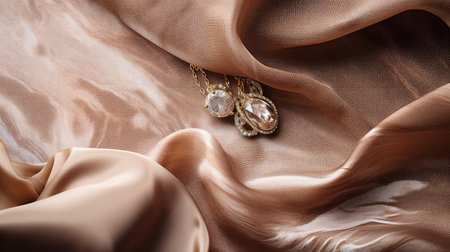 jewelry marble brown backgroundの素材