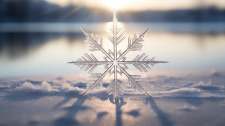 frozen sun snowflakeの素材