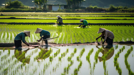 basmati asian rice whiteの素材