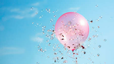 swirl black and pink confettiの素材