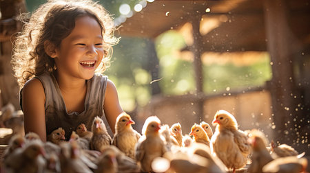 feed beautiful chicken farmの素材