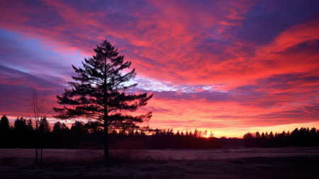 trees fall pinkの素材