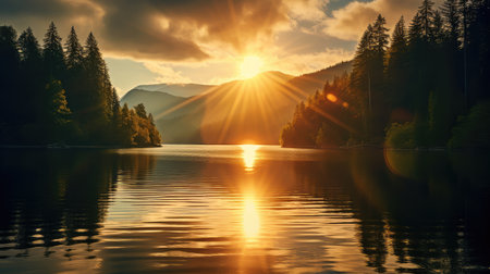 serene sun ray patternの素材