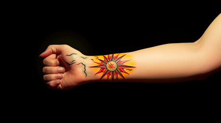 rays sun tattooの素材