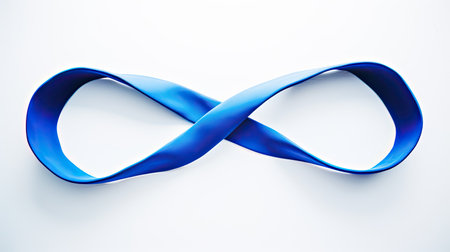 bold blue infinity symbolの素材