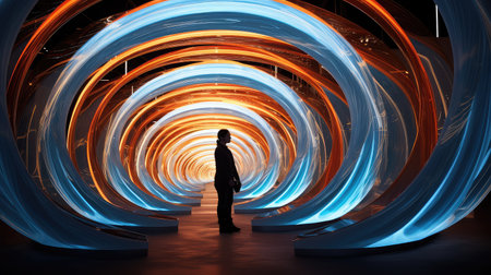 spiral vortex lightの素材