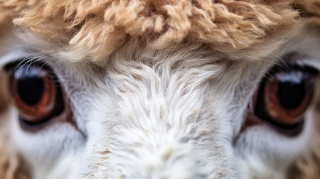 adorable cute alpaca farmの素材