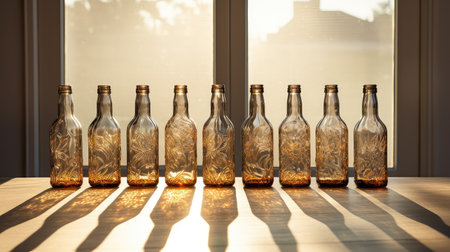 material brown glass bottleの素材