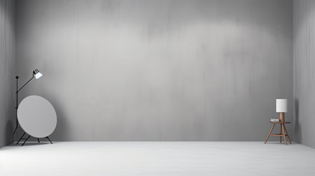 finish gray studio background wallの素材