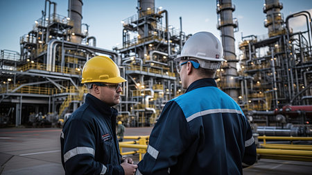 inspecting refinery oil industryの素材