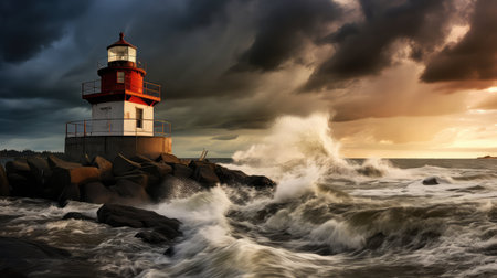 clouds coronado light houseの素材