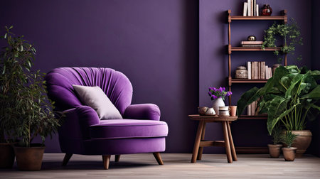 velvet purple chairの素材