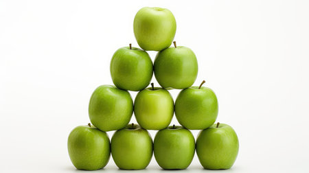 pyramid object apple fruitの素材