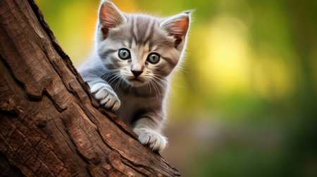 whiskers gray kittenの素材