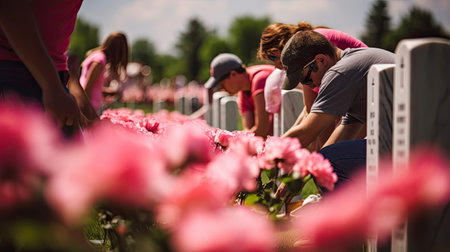 graves memorial day pinkの素材