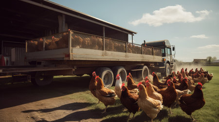 plant food chicken farmの素材