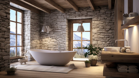 charm blurred interior design bathroomの素材