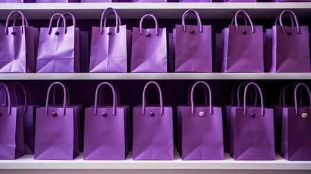 store purple shopping bagの素材
