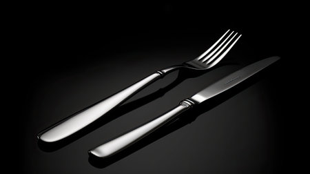 cutlery fork and knife silver Finallyの素材