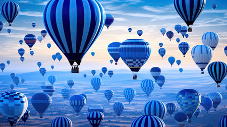 festival blue balloon airの素材