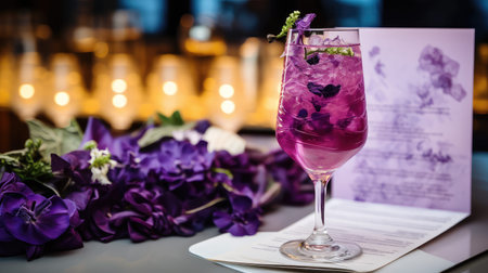 violet purple menuの素材