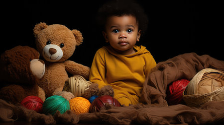 fluffy brown babyの素材