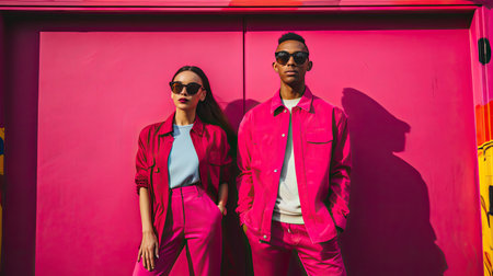 happiness couple pinkの素材