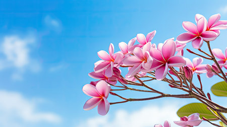 fragrance pink tropical flowerの素材