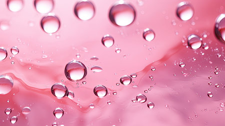 pool pink water dropsの素材