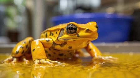 conservation panamanian golden frogの素材