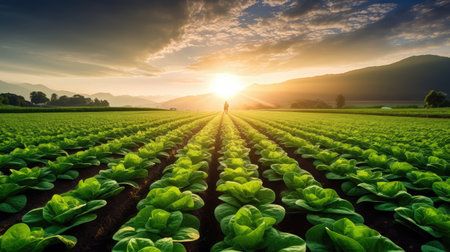 harvest field oranic farmの素材