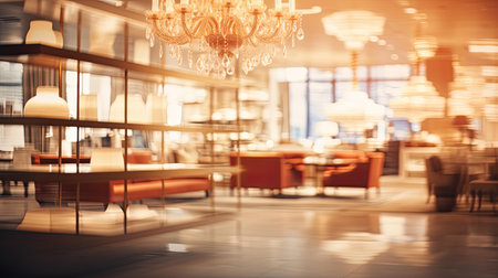 glamorous blurred interior design storeの素材