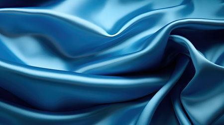 metallic blue fabric backgroundの素材